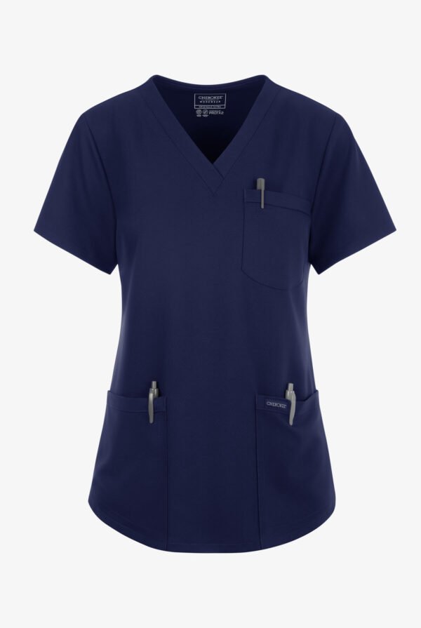 UNIFORME Cherokee Workwear Originals Ultra Camisa con cuello en V y Pantalón cintura elástica