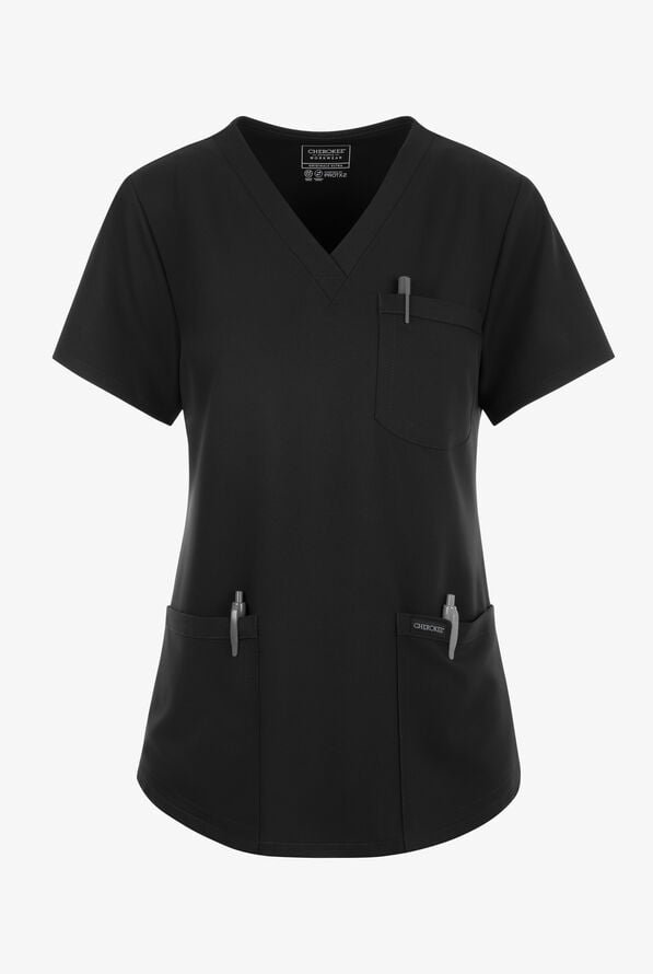 UNIFORME Cherokee Workwear Originals Ultra Camisa con cuello en V y Pantalón cintura elástica