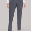 Conjunto médico para mujer: Top con escote en V y pantalón recto con cordón ajustable