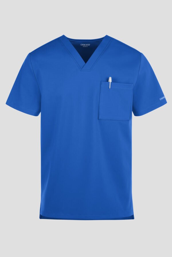 Uniforme Médico Cherokee Achieve para Hombre – Blusa de Punto con Cuello en V y Pantalón Cargo Recto con 5 Bolsillos Elásticos